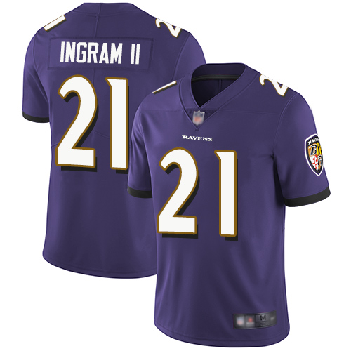 Baltimore Ravens Limited Purple Men Mark Ingram II Home Jersey NFL Football 21 Vapor Untouchable